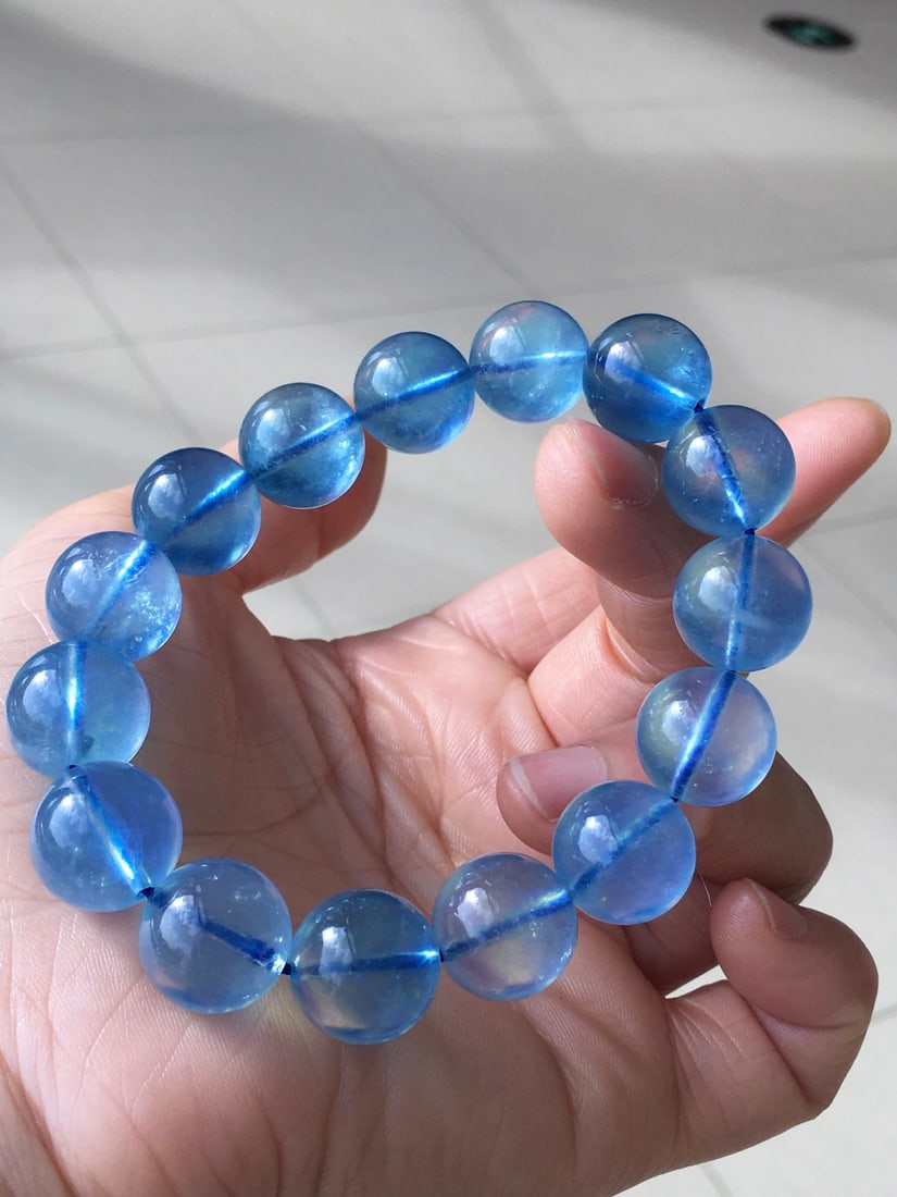 Aquamarine Natural Gemstone Bracelet - 7