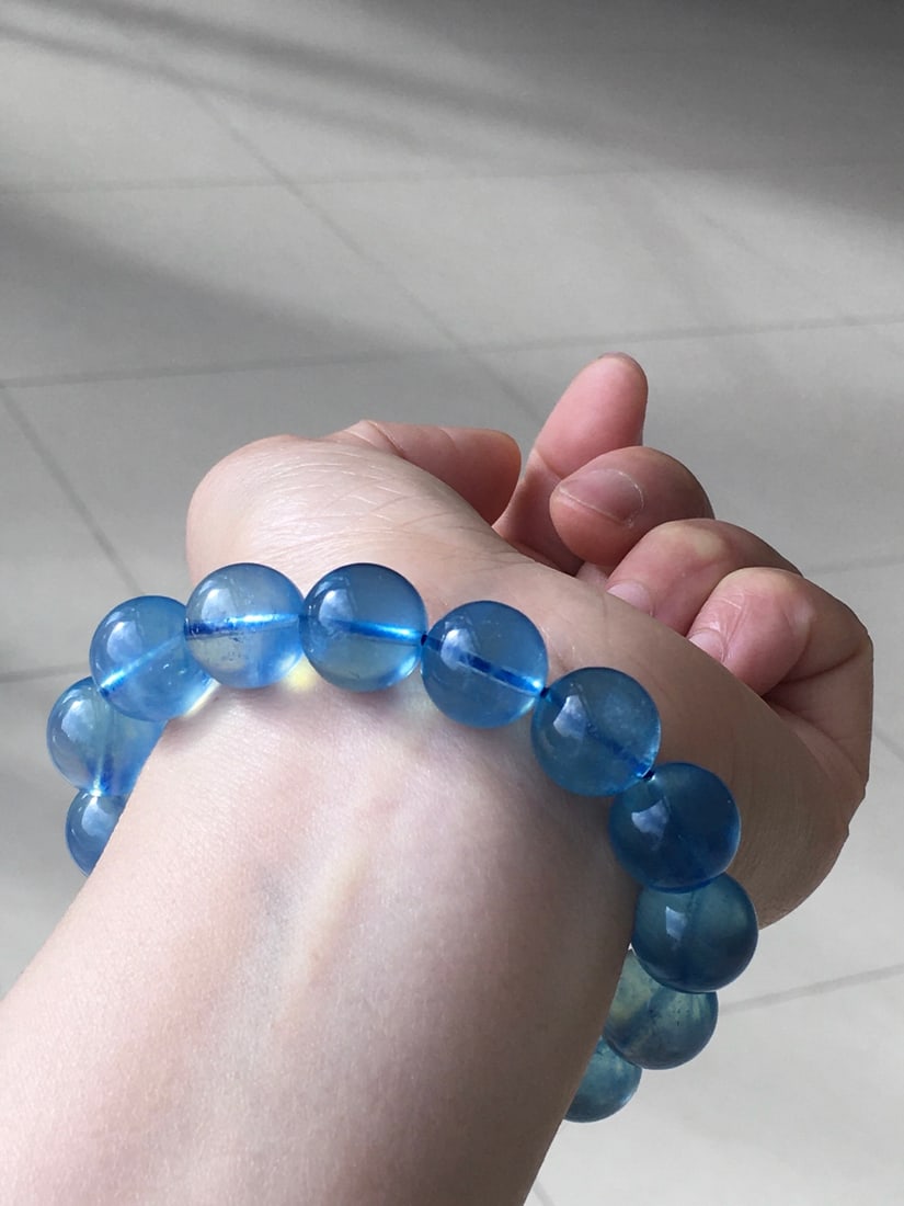 Aquamarine Natural Gemstone Bracelet - 8