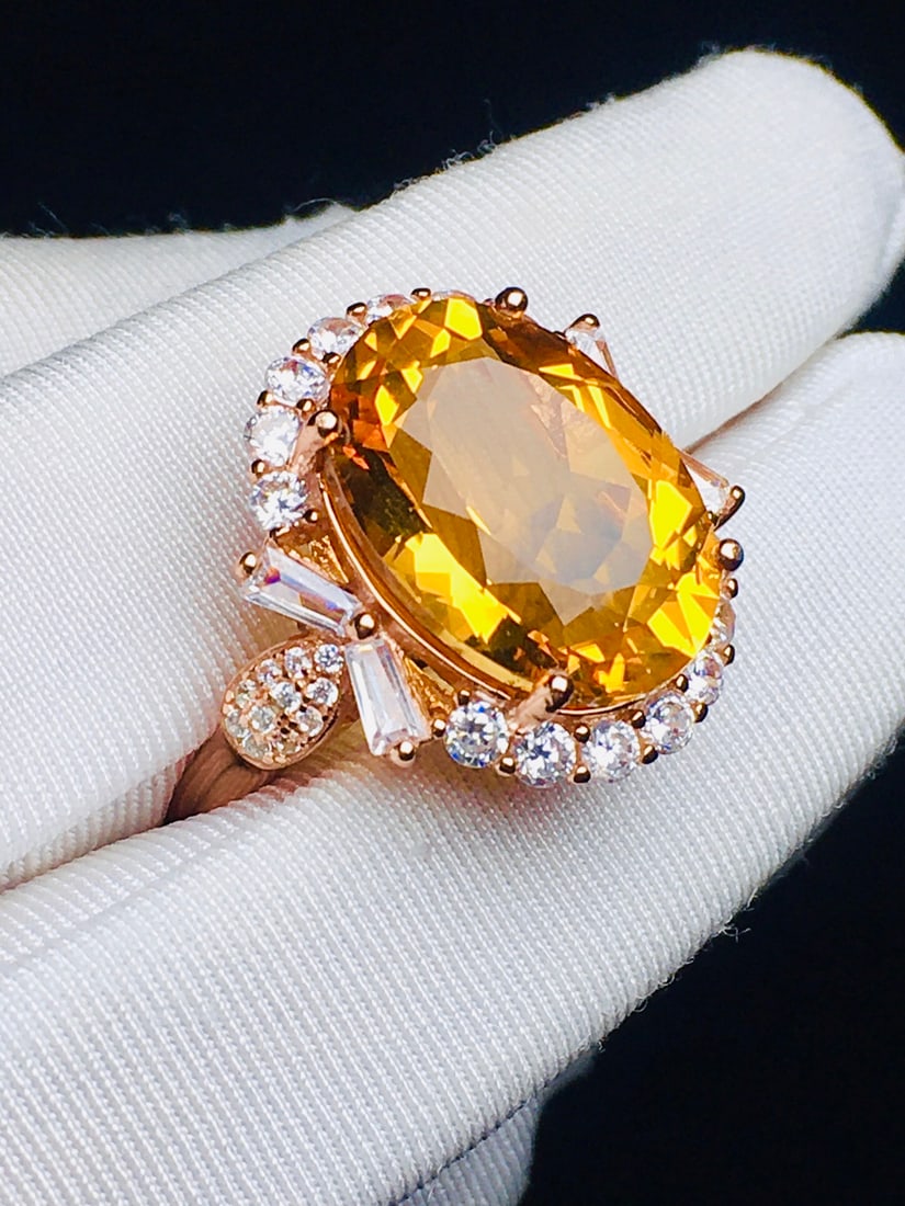 Natural citrine ring - 2