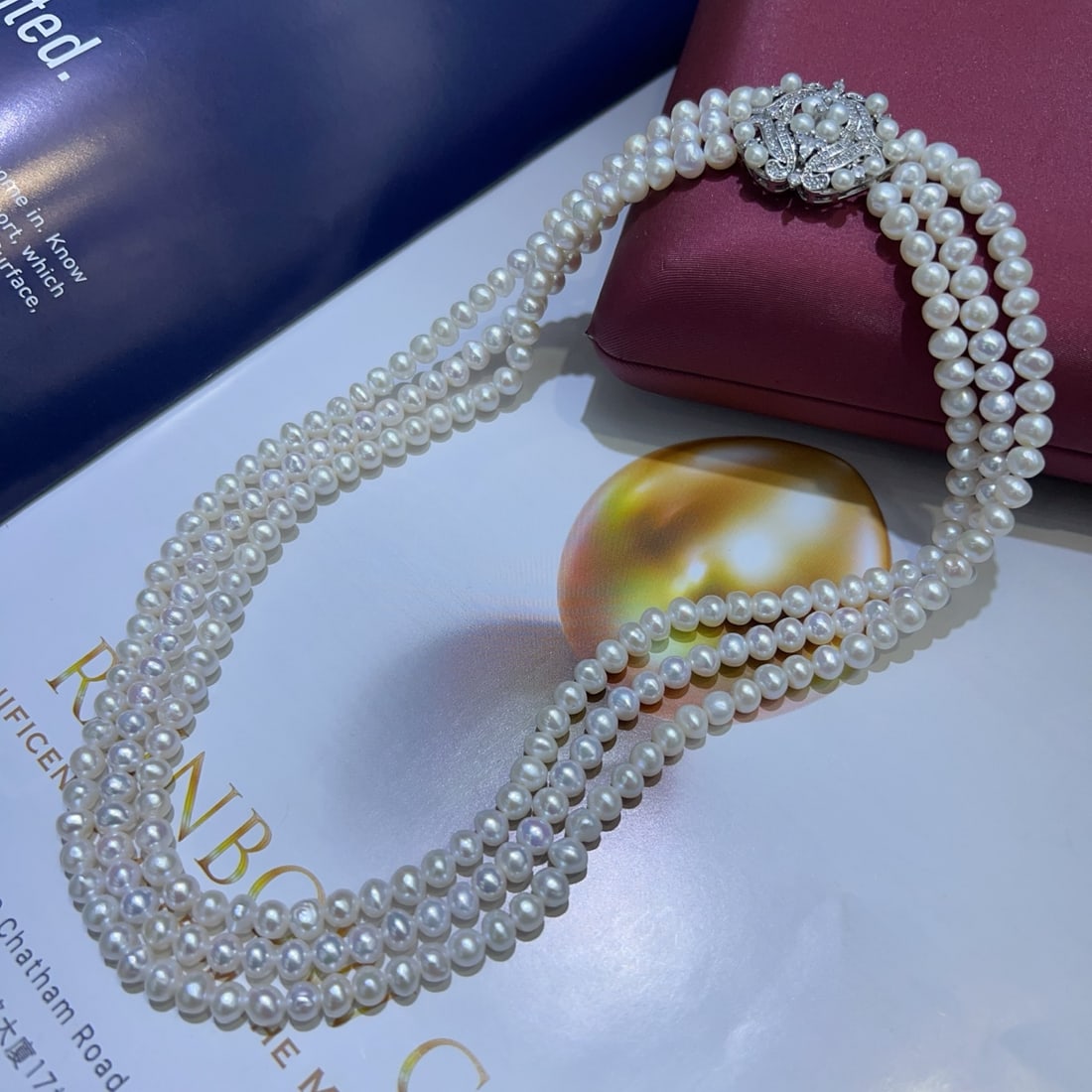 Natural Pearl Multi-Layer Necklace - 5