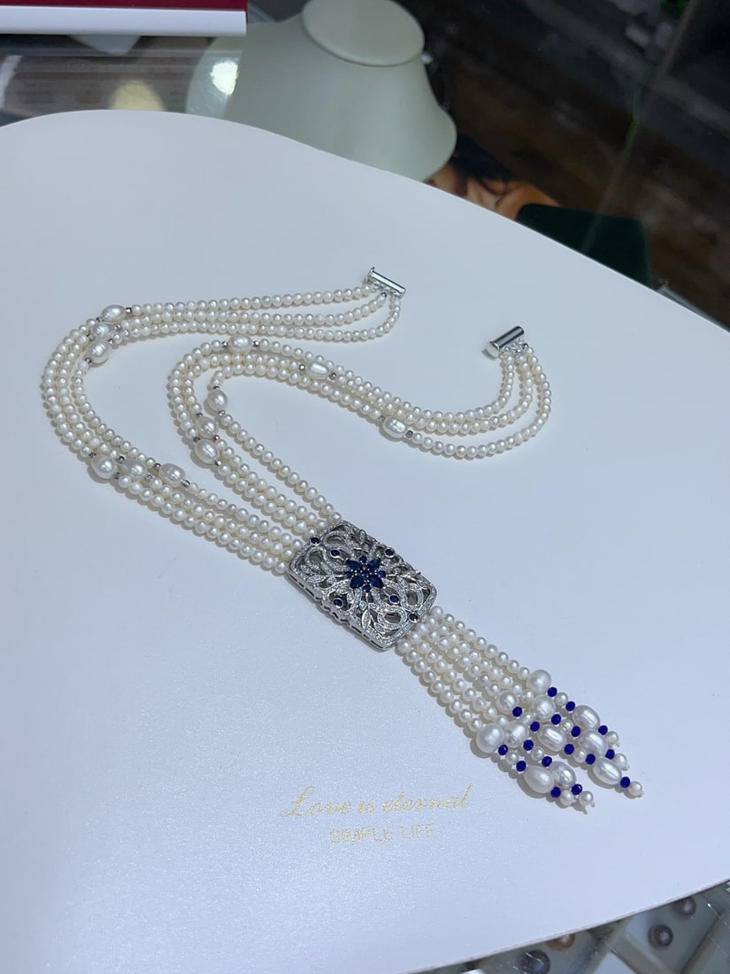 Natural Pearl Necklace - 3