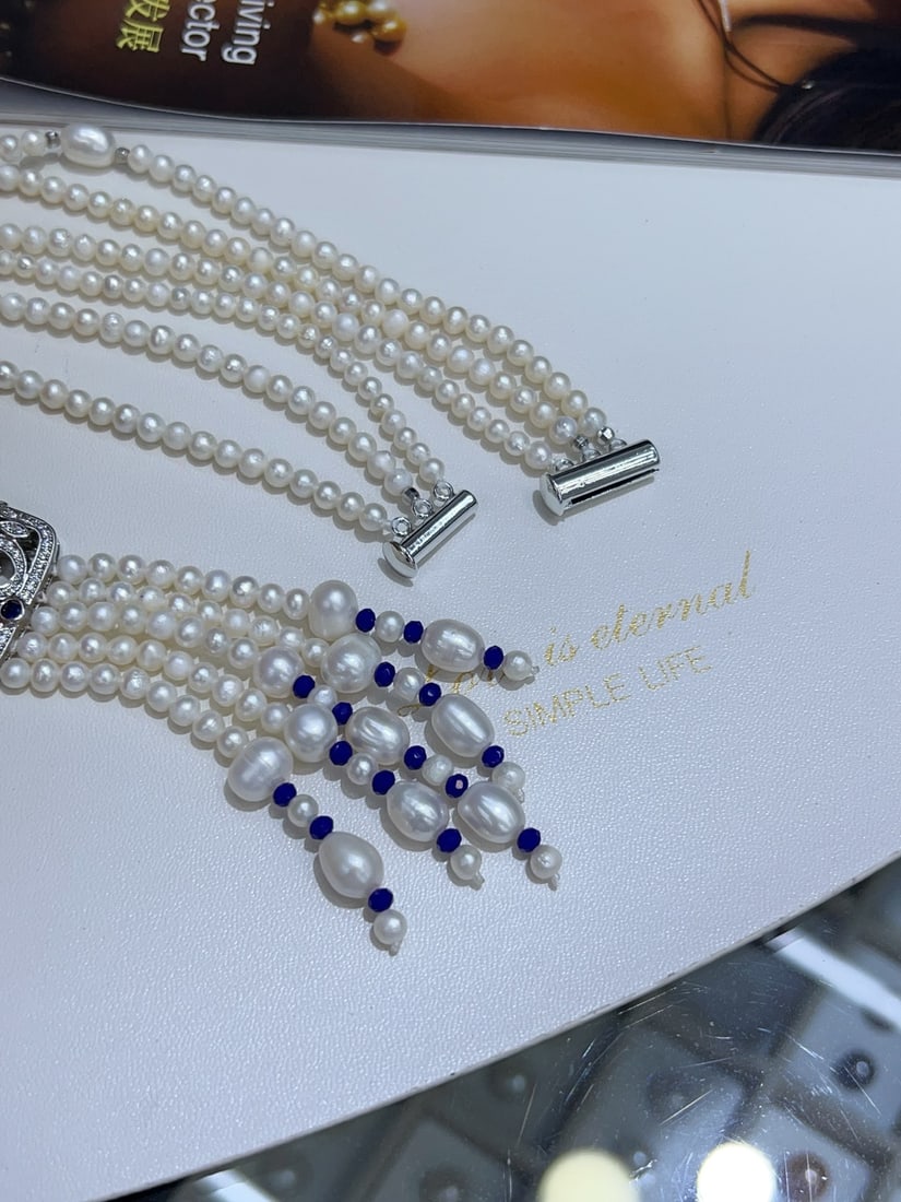 Natural Pearl Necklace - 6