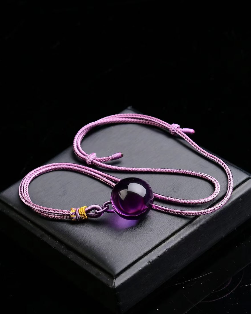 Top-quality natural amethyst pendant - 5