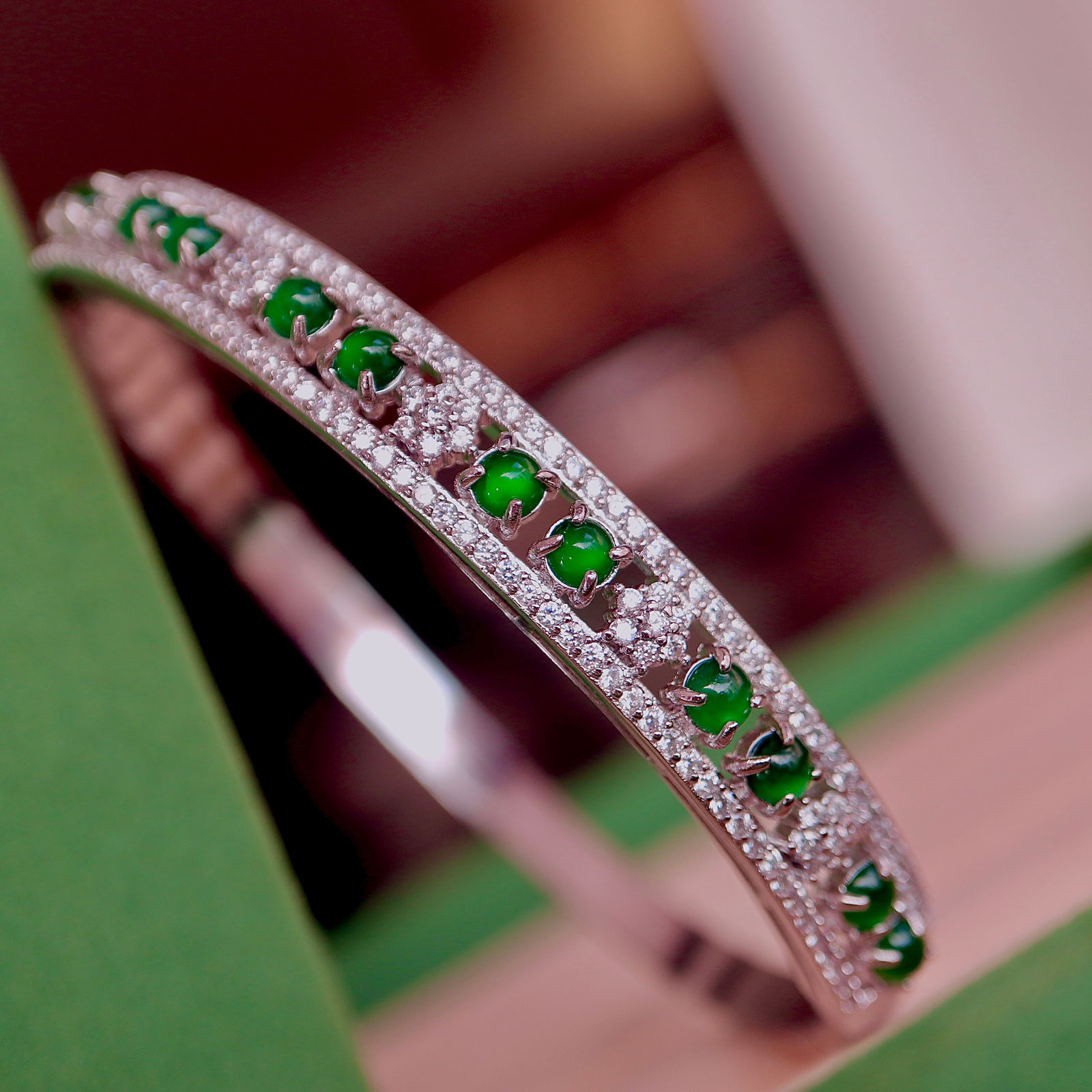 Natural jadeite bangle - 2