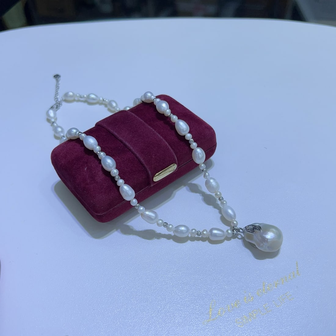 Baroque Freshwater Pearl Clavicle Necklace - 2