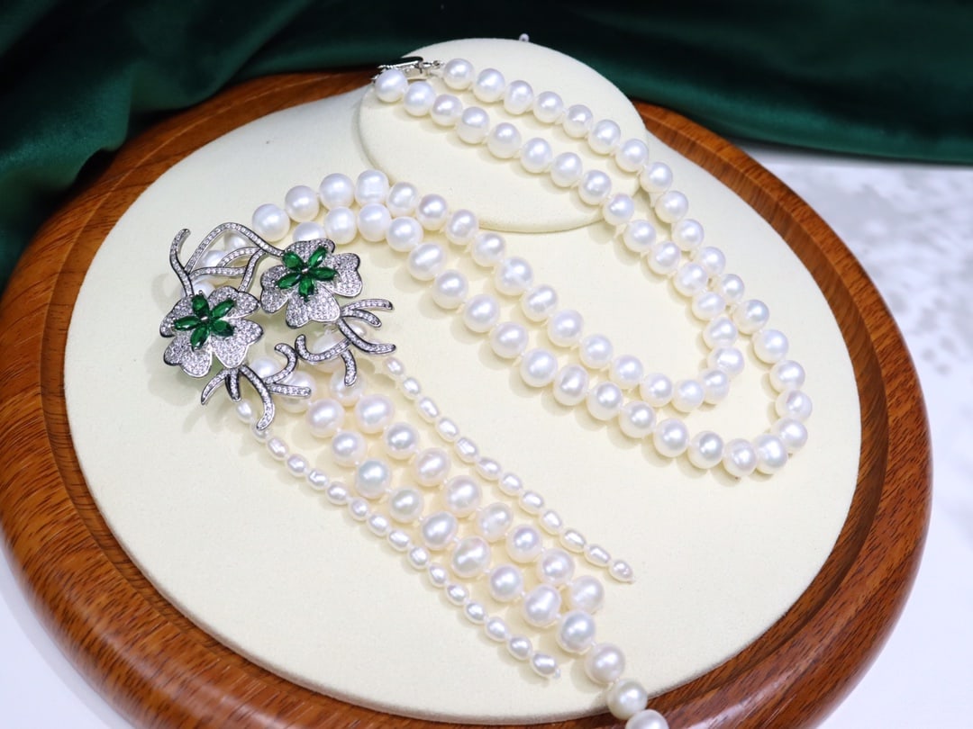 Natural Pearl Necklace - 7