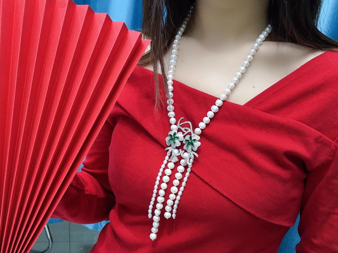 Natural Pearl Necklace - 8