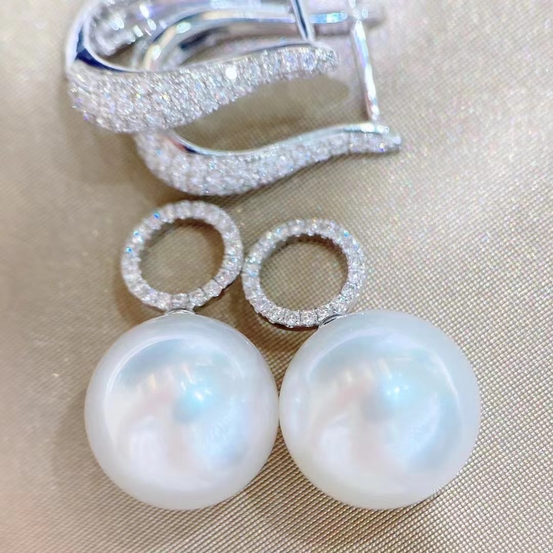 S925 Silver Pearl Earrings - 2