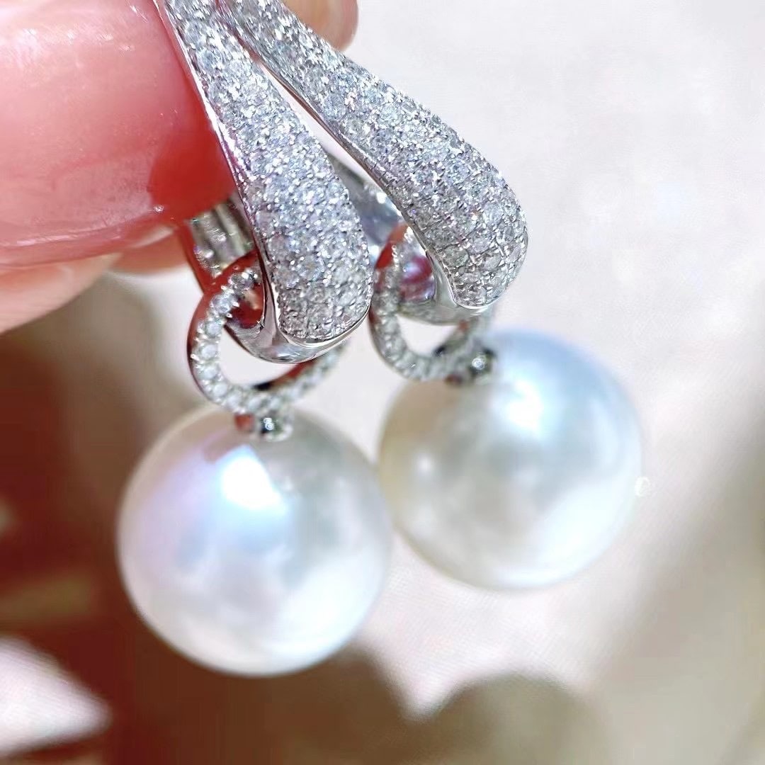 S925 Silver Pearl Earrings - 4