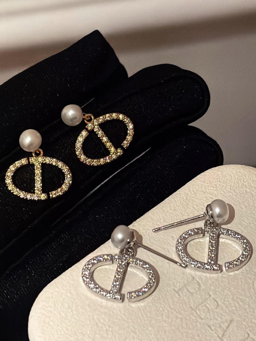 Zirconia Pearl Earrings - 3