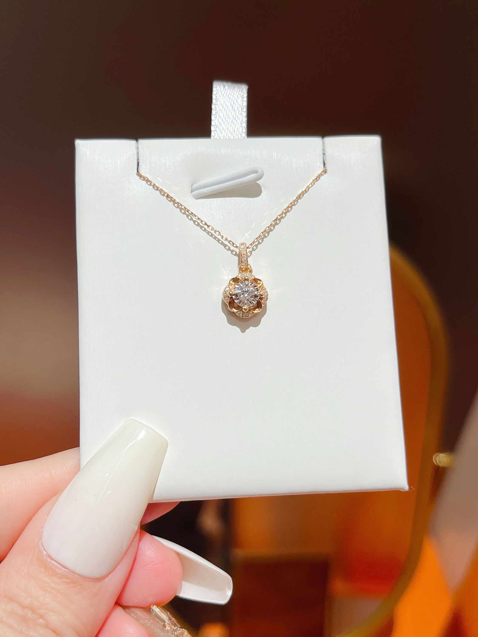 18k Diamond Pendant - 2