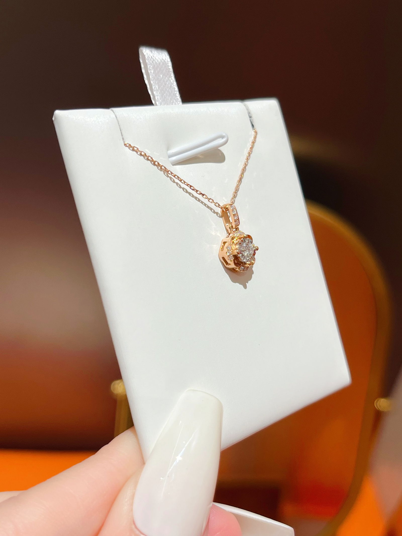 18k Diamond Pendant - 3