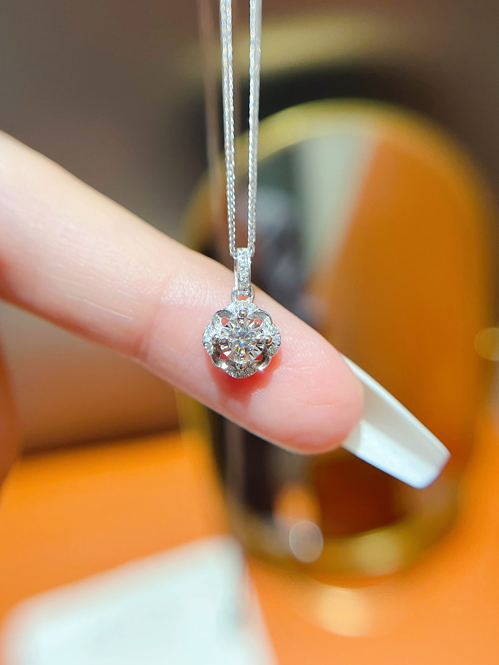18k Diamond Pendant - 5