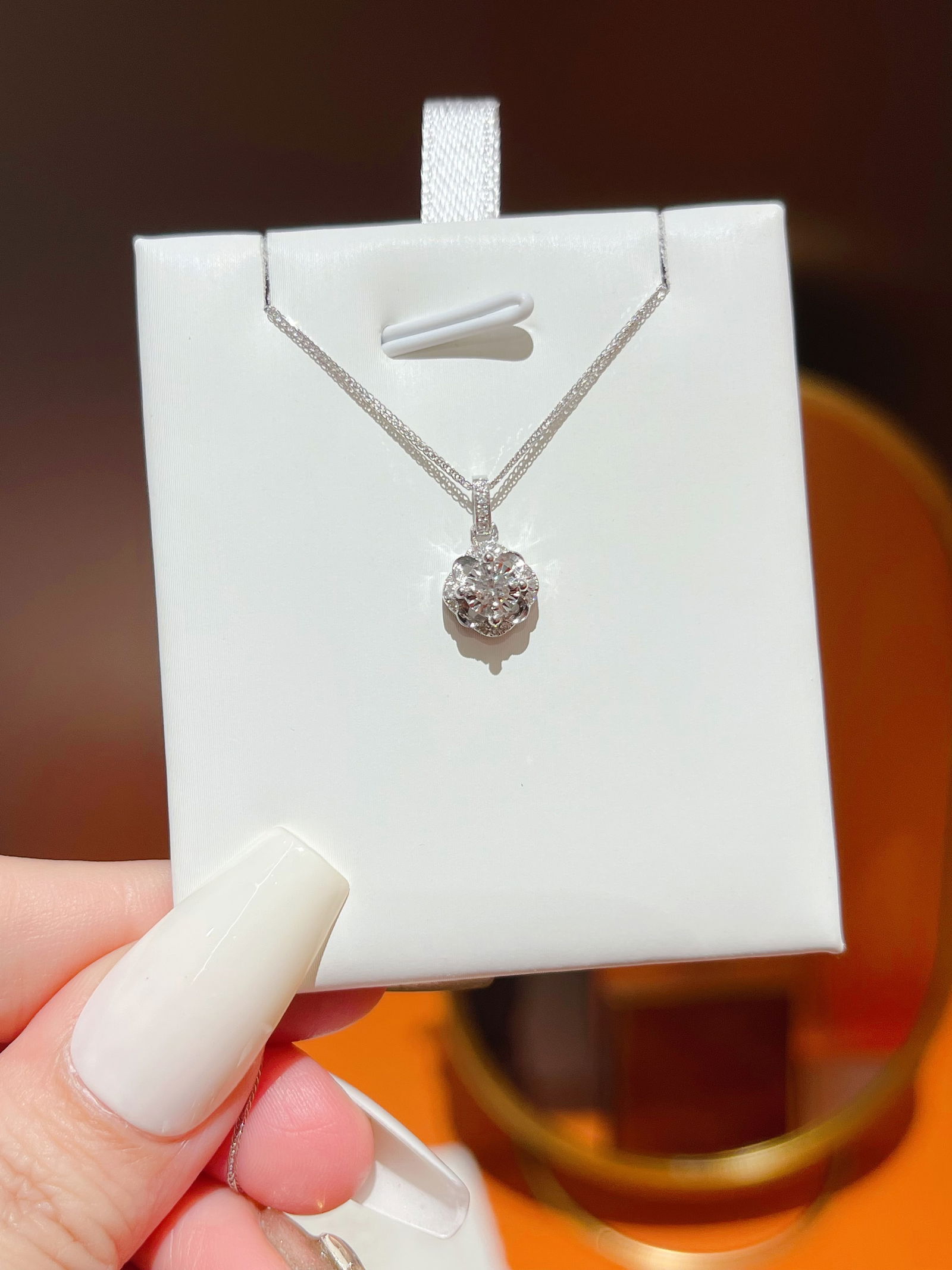 18k Diamond Pendant - 6