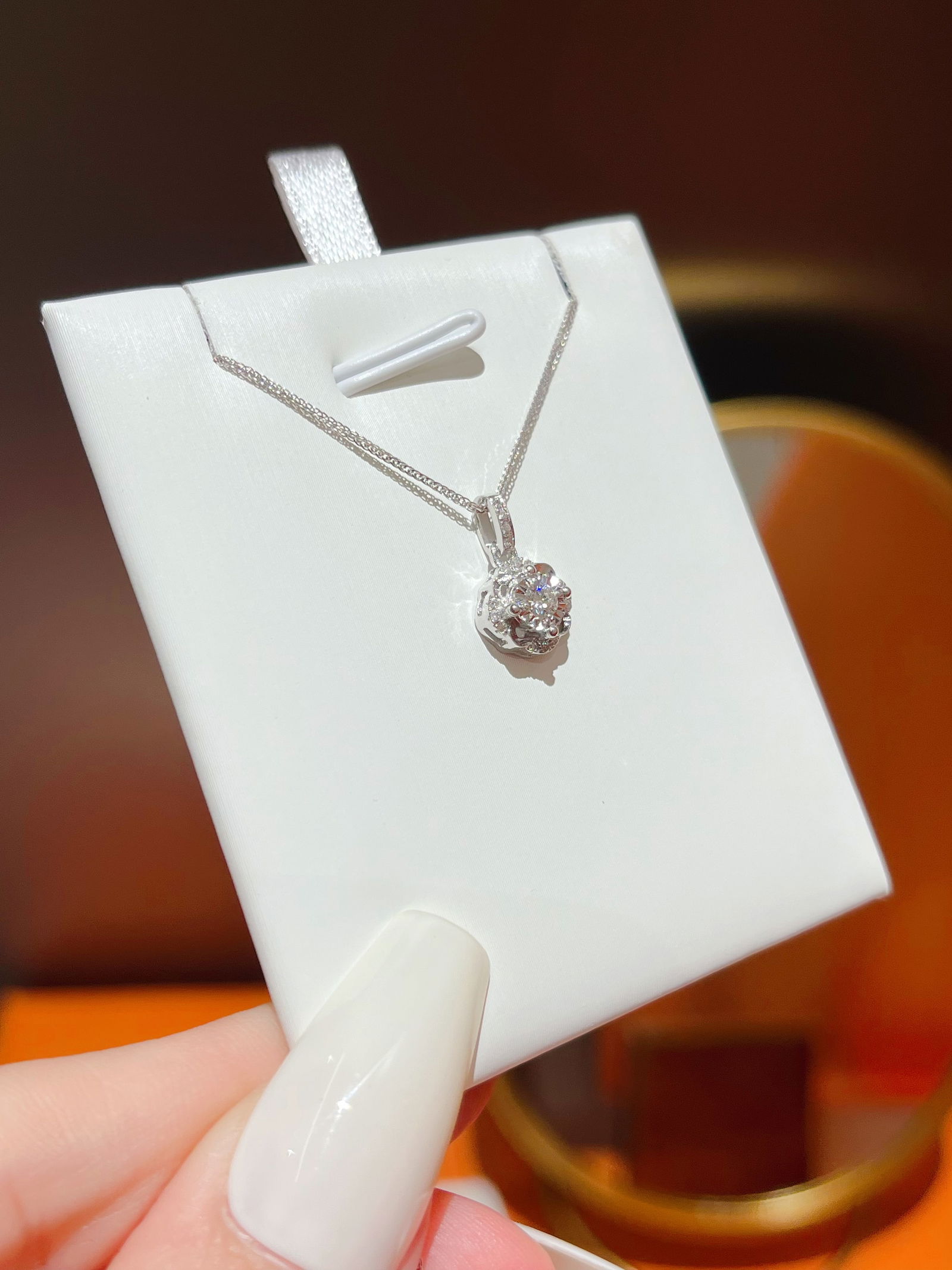 18k Diamond Pendant - 7