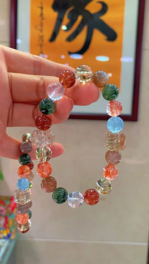 Crystal multi-gemstone bracelet - 2
