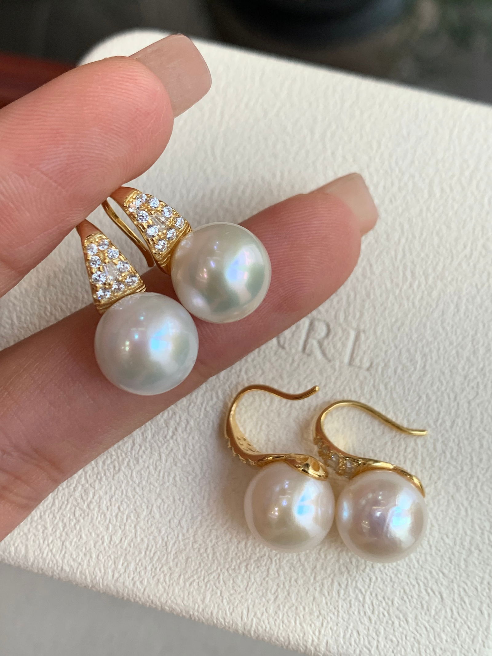Silver Pearl Earrings - 2