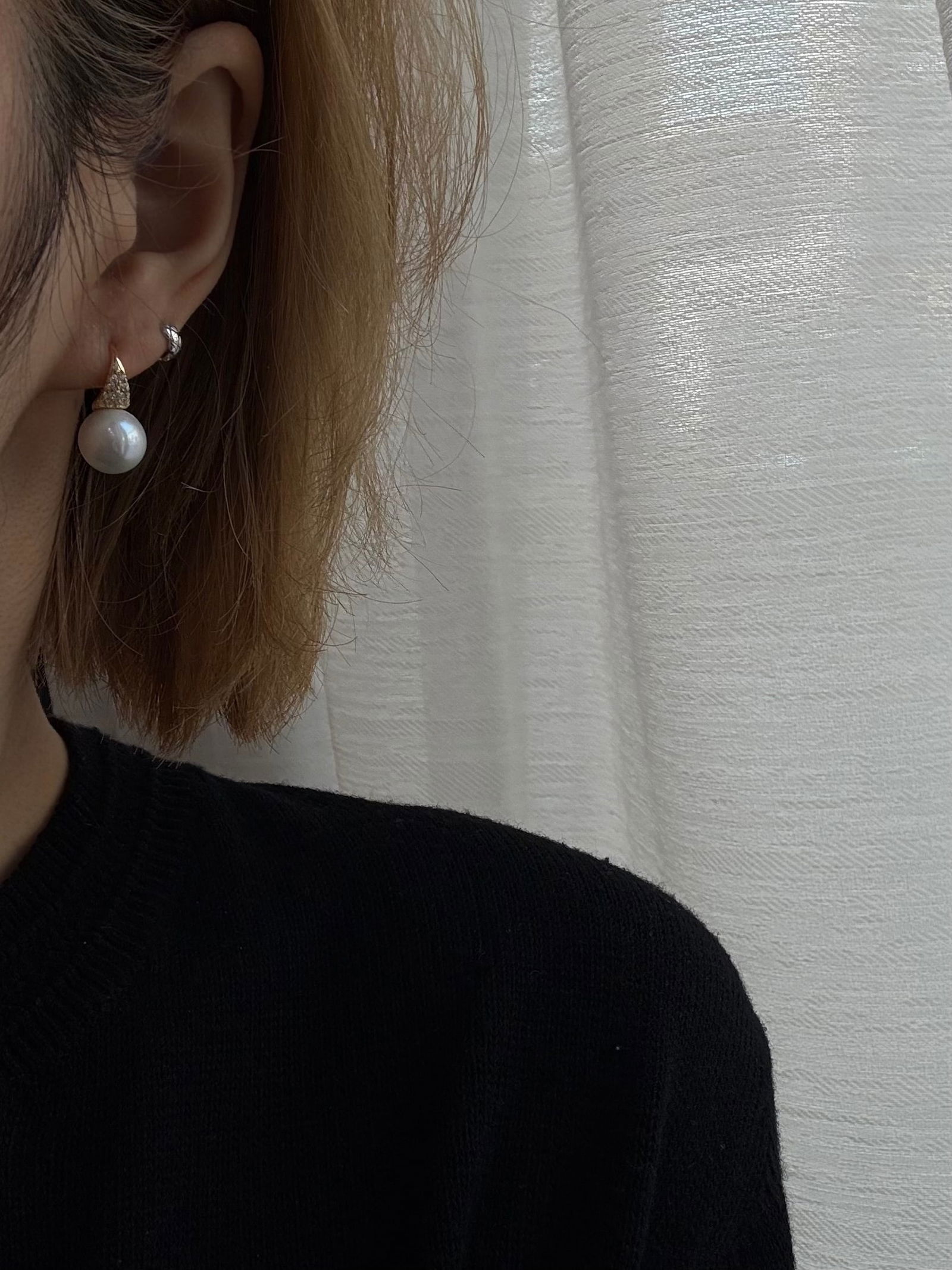 Silver Pearl Earrings - 3