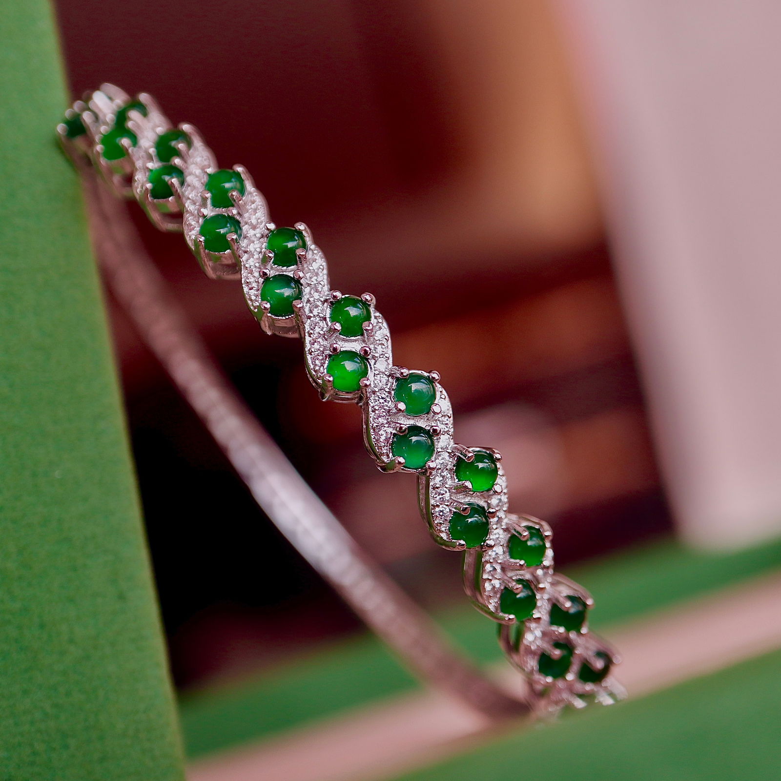 Natural jadeite bangle - 2