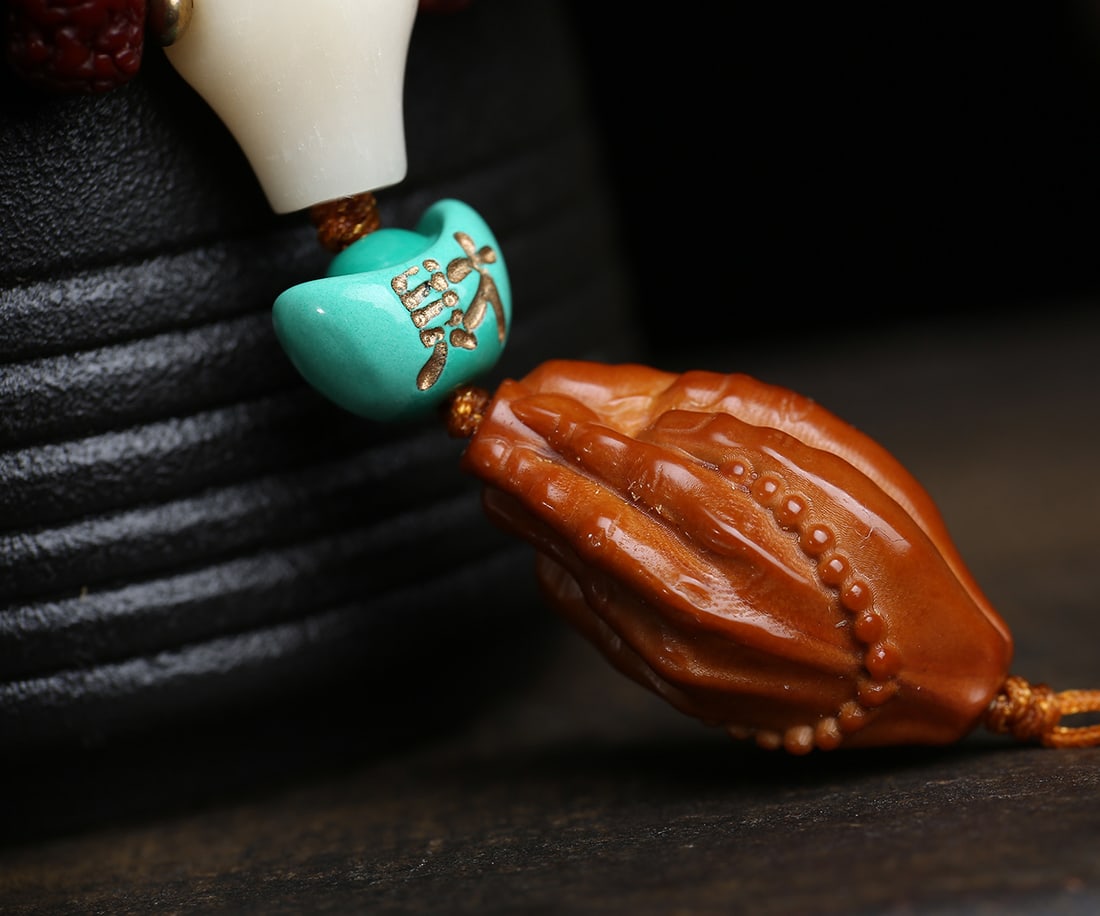 108 Bodhi Seed Multi-Strand Bracelet Necklace - 3