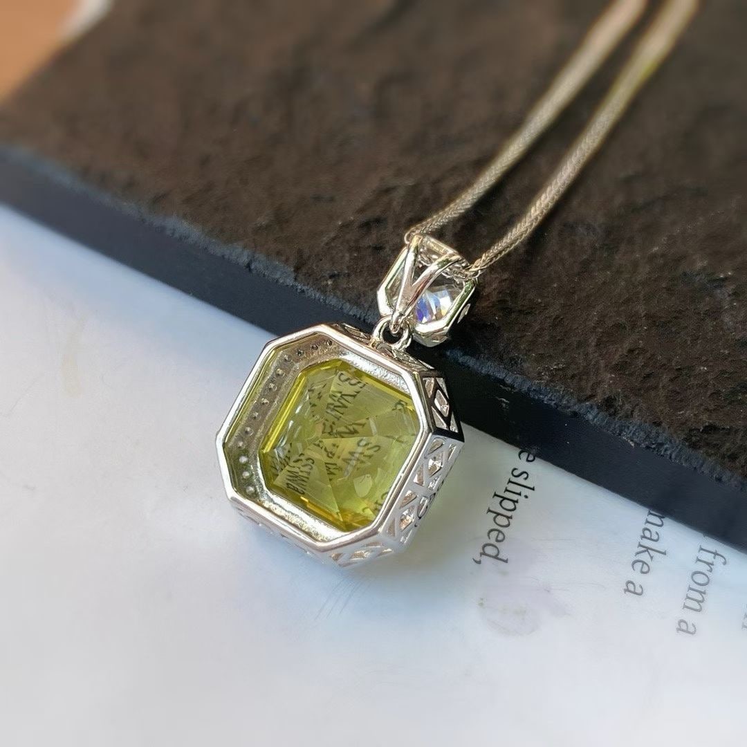 Lemon Quartz Pendant - 2