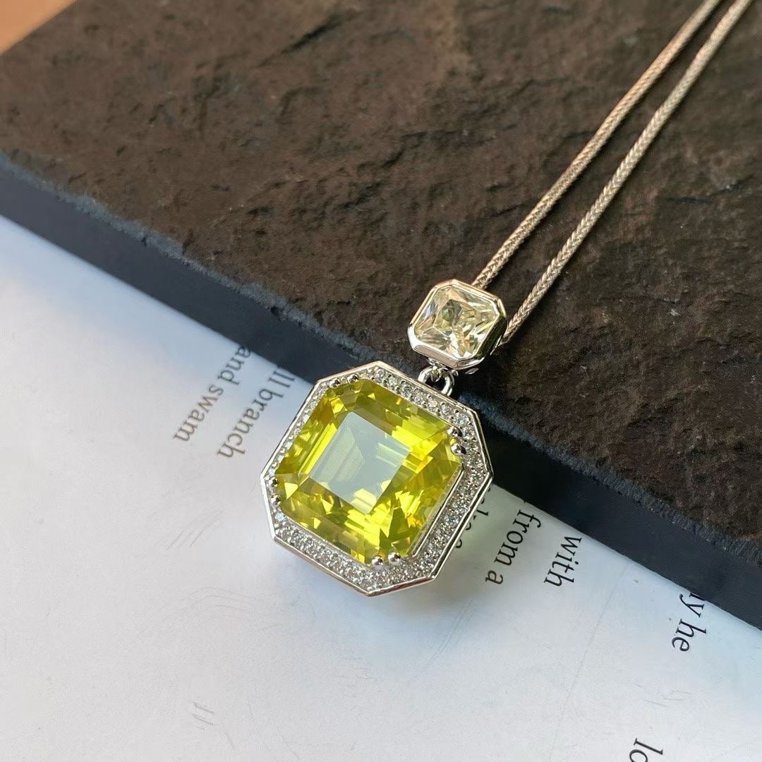 Lemon Quartz Pendant - 4