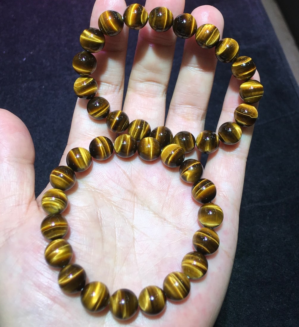Natural Yellow Tiger Eye Bracelet - 2