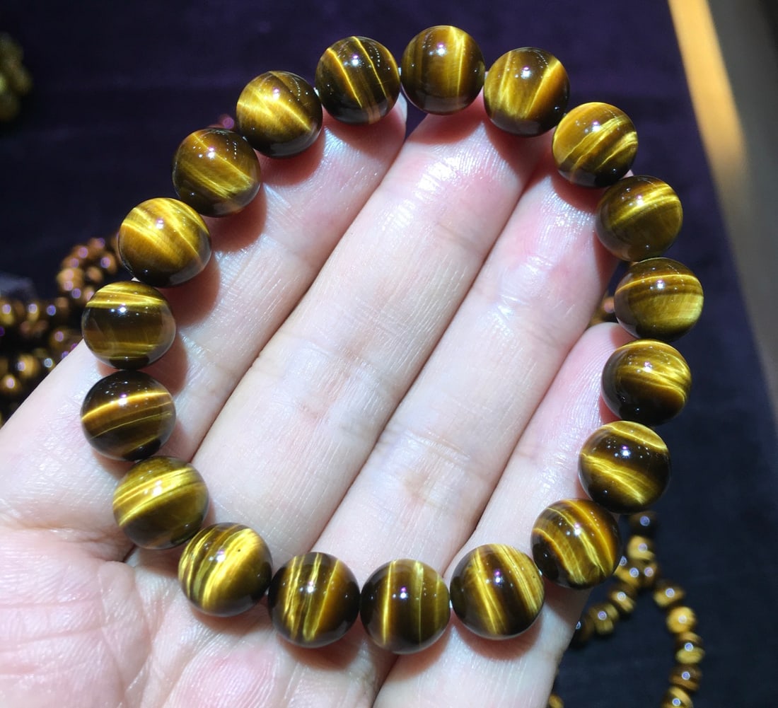 Natural Yellow Tiger Eye Bracelet - 3