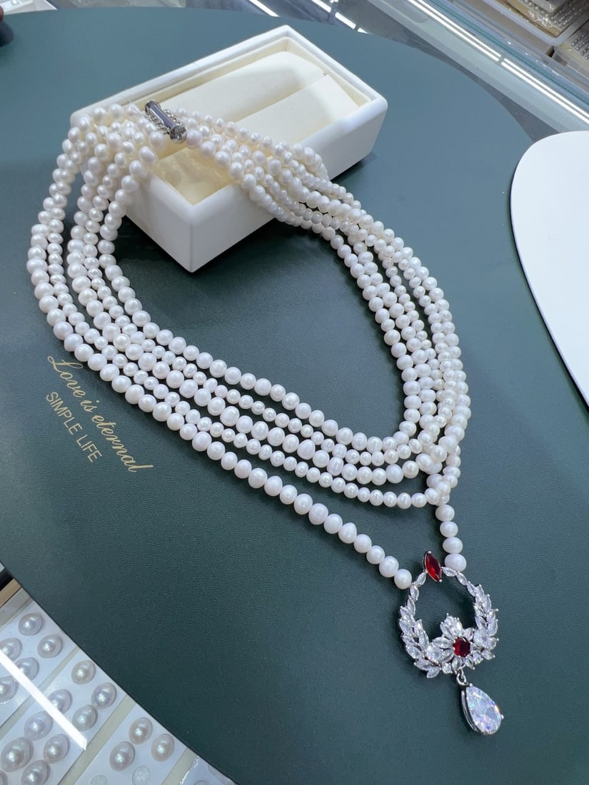 Natural Pearl Necklace - 3
