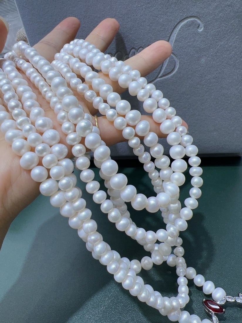 Natural Pearl Necklace - 6