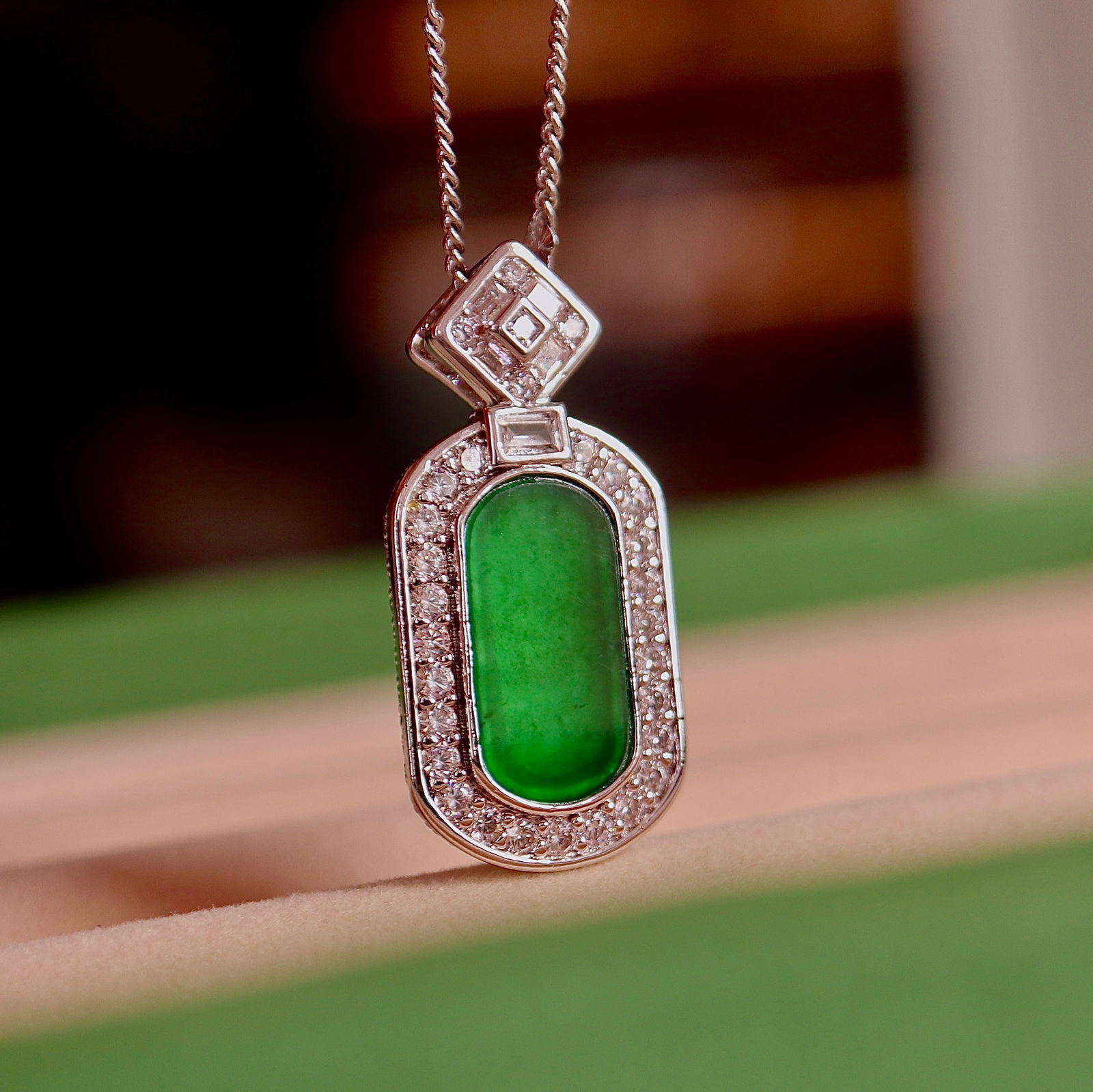 Natural Jadeite Pendant - 2