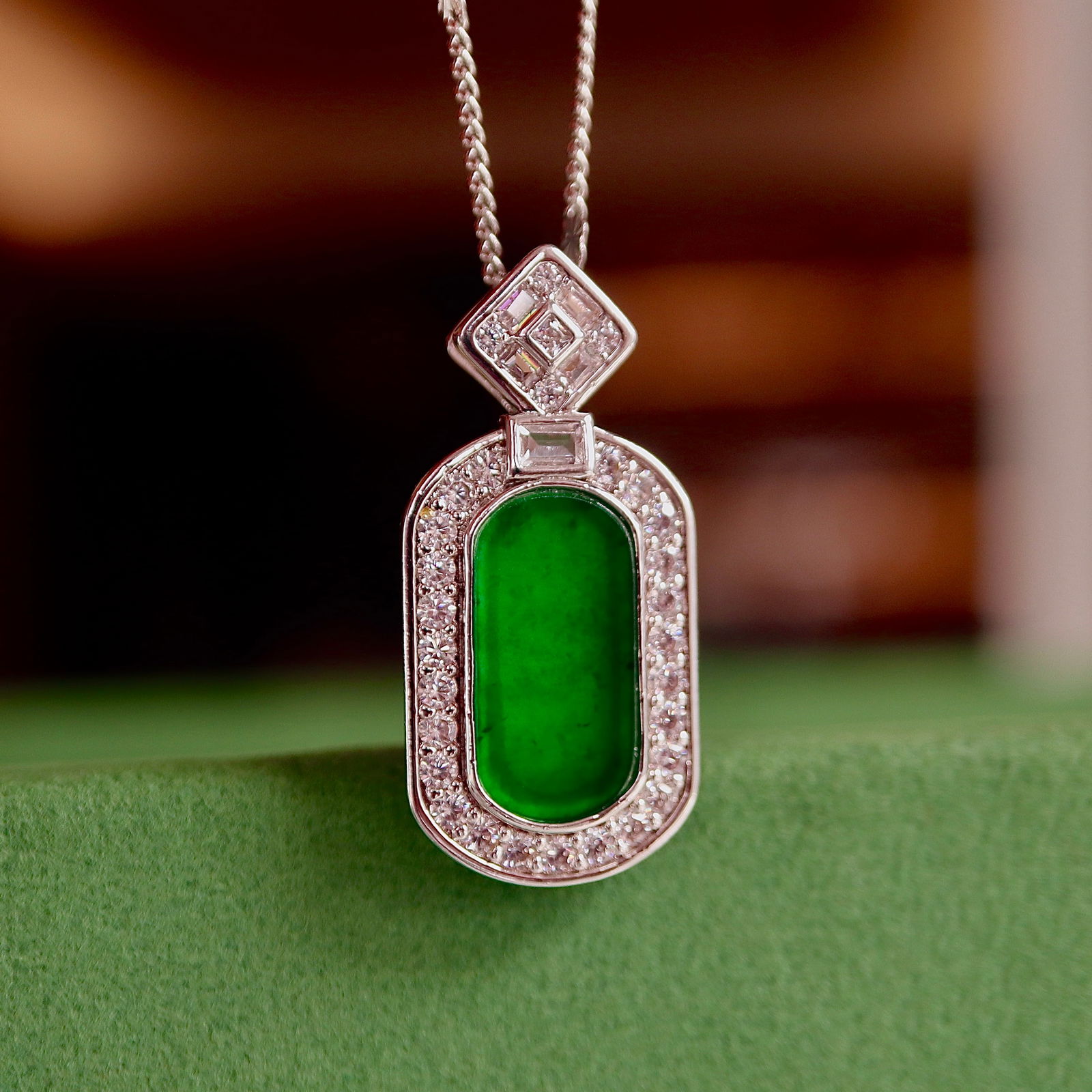 Natural Jadeite Pendant - 4