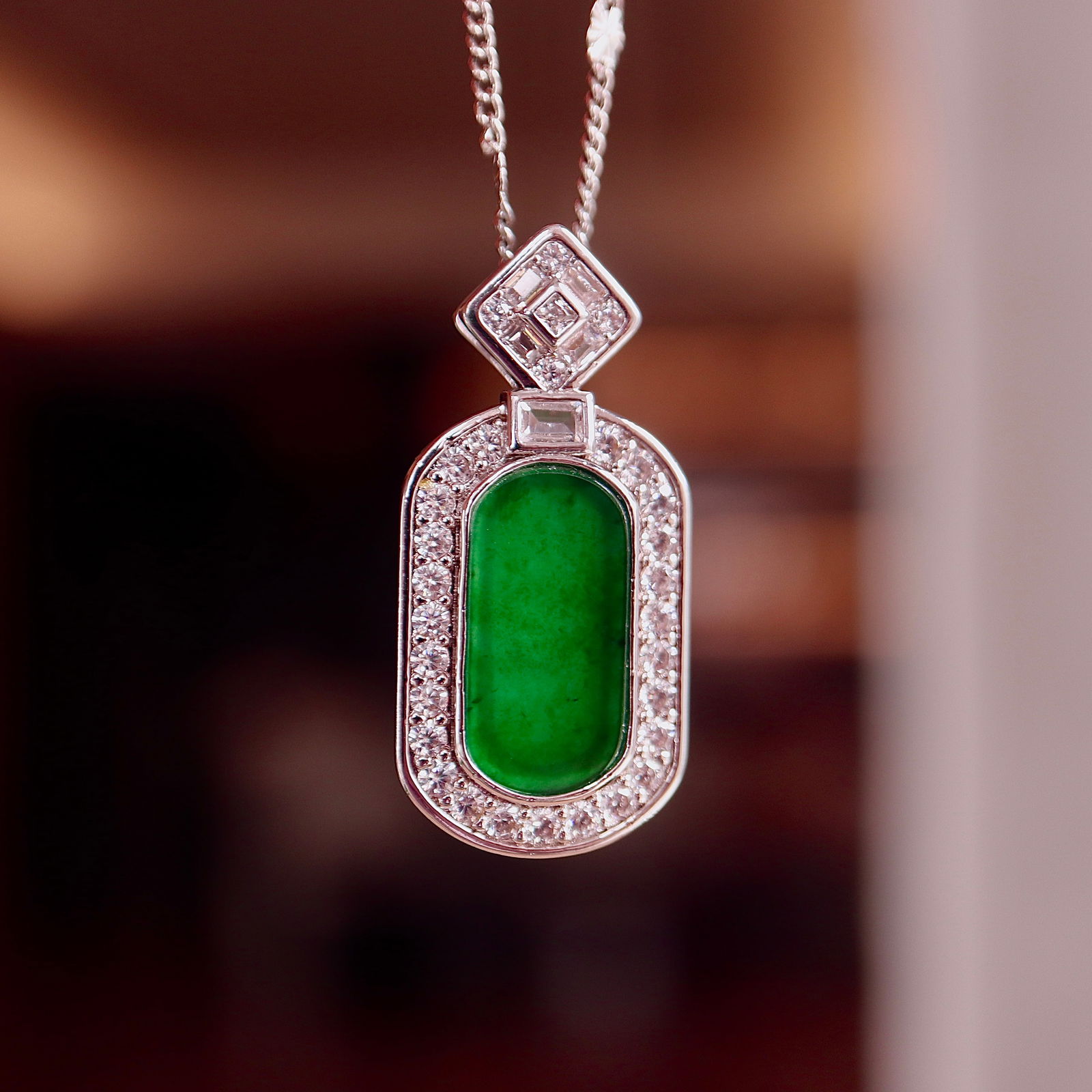 Natural Jadeite Pendant - 6