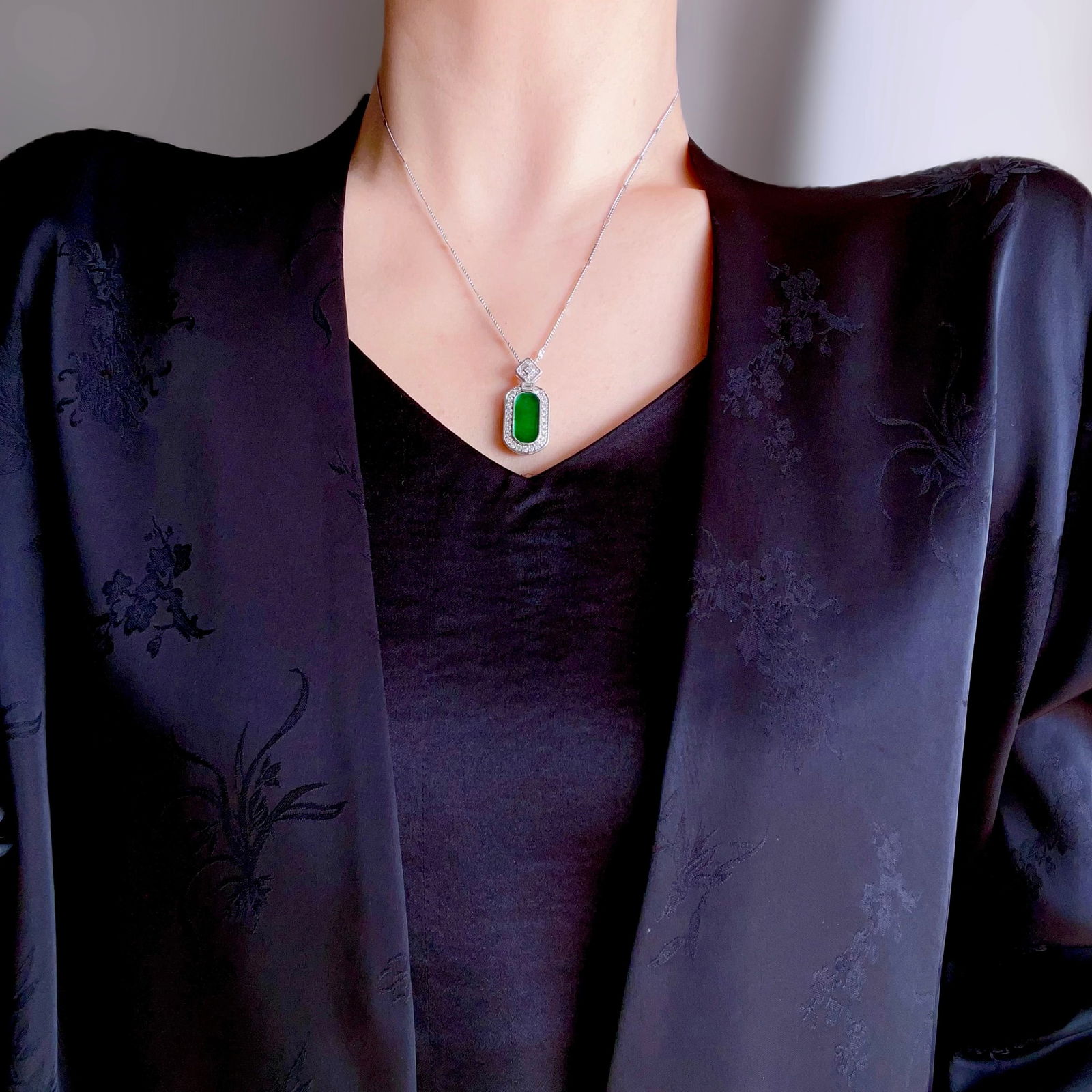 Natural Jadeite Pendant - 9