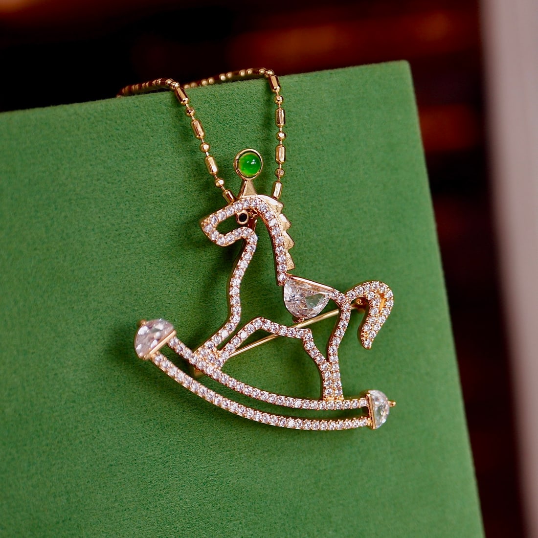 Jadeite Natural Jade Horse Pendant - 2