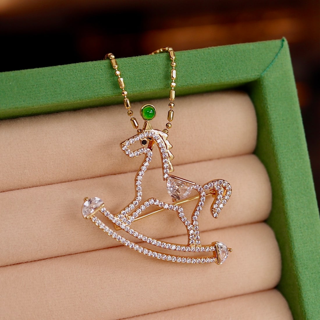 Jadeite Natural Jade Horse Pendant - 3