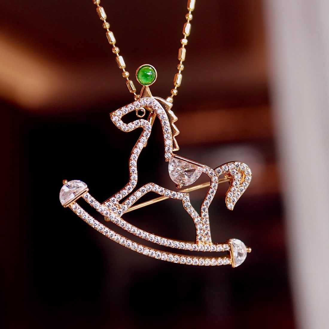 Jadeite Natural Jade Horse Pendant - 6