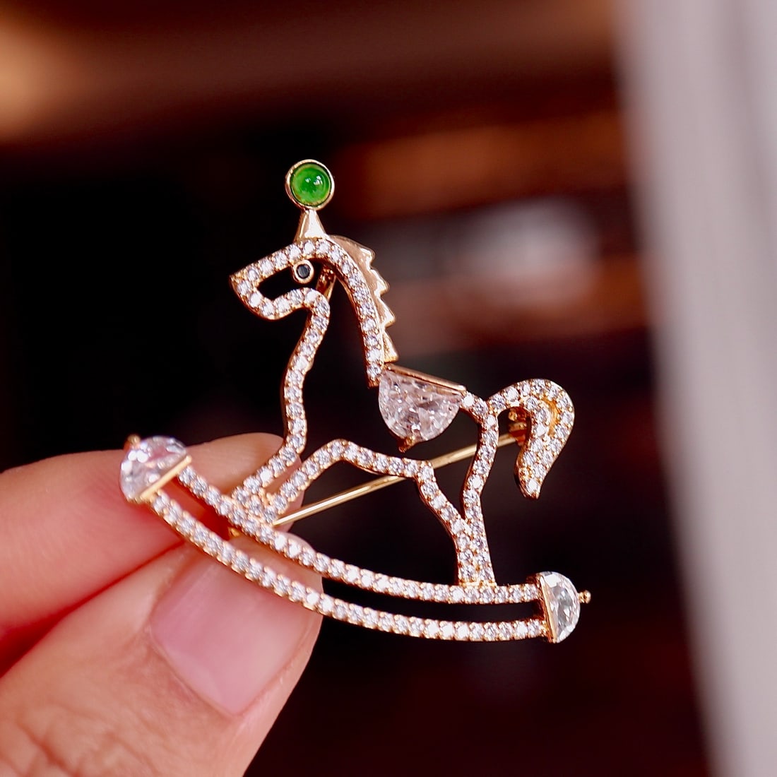 Jadeite Natural Jade Horse Pendant - 8