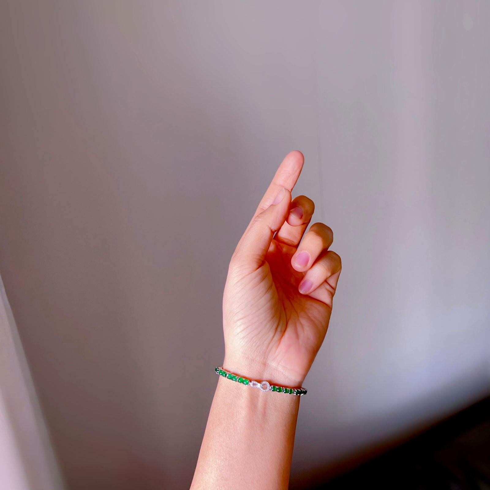 Natural jadeite bracelet - 2