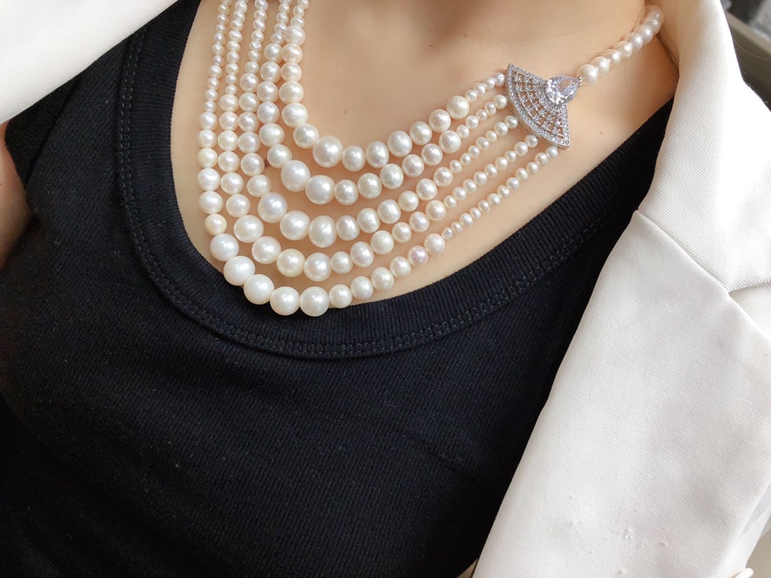 Natural Pearl Necklace - 5