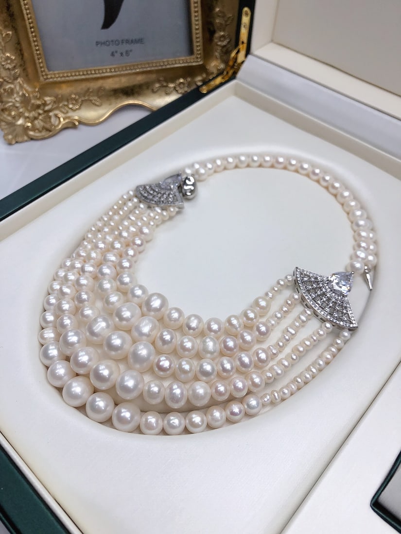 Natural Pearl Necklace - 7