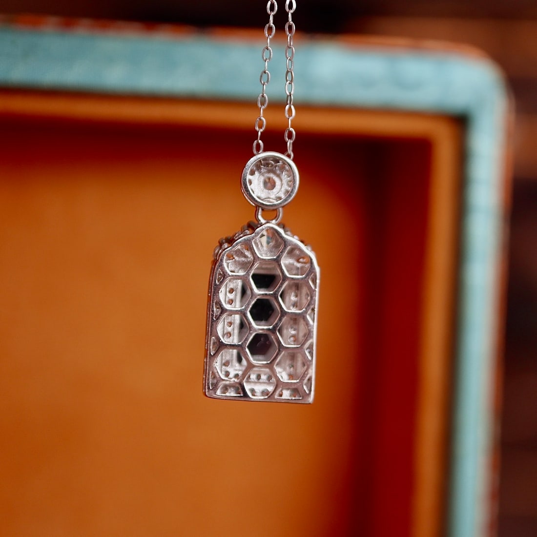 S925 Silver Natural Jadeite Pendant - 3