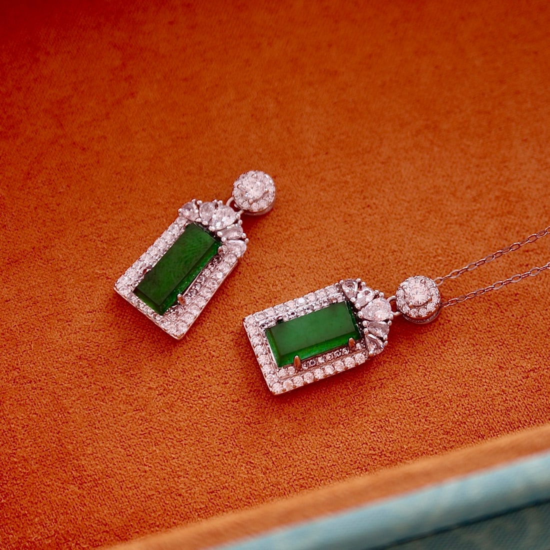 S925 Silver Natural Jadeite Pendant - 4