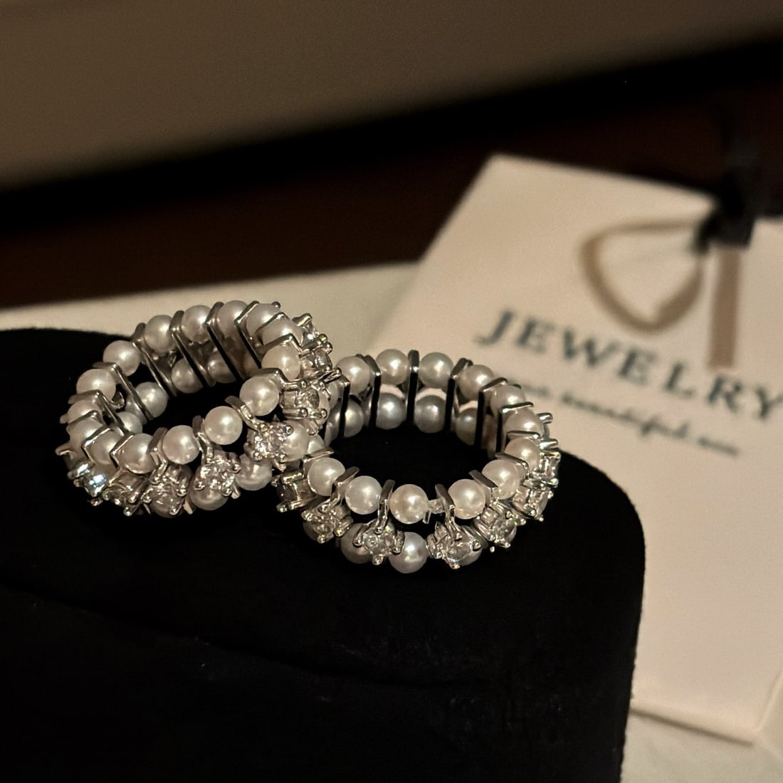 Zirconia Pearl Romantic Ring - 5