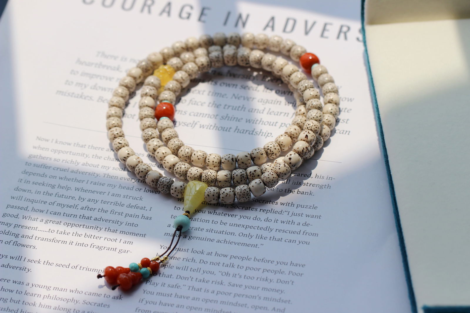 108-bead Bodhi seed prayer beads, can be used as a bracelet or necklace. - 11