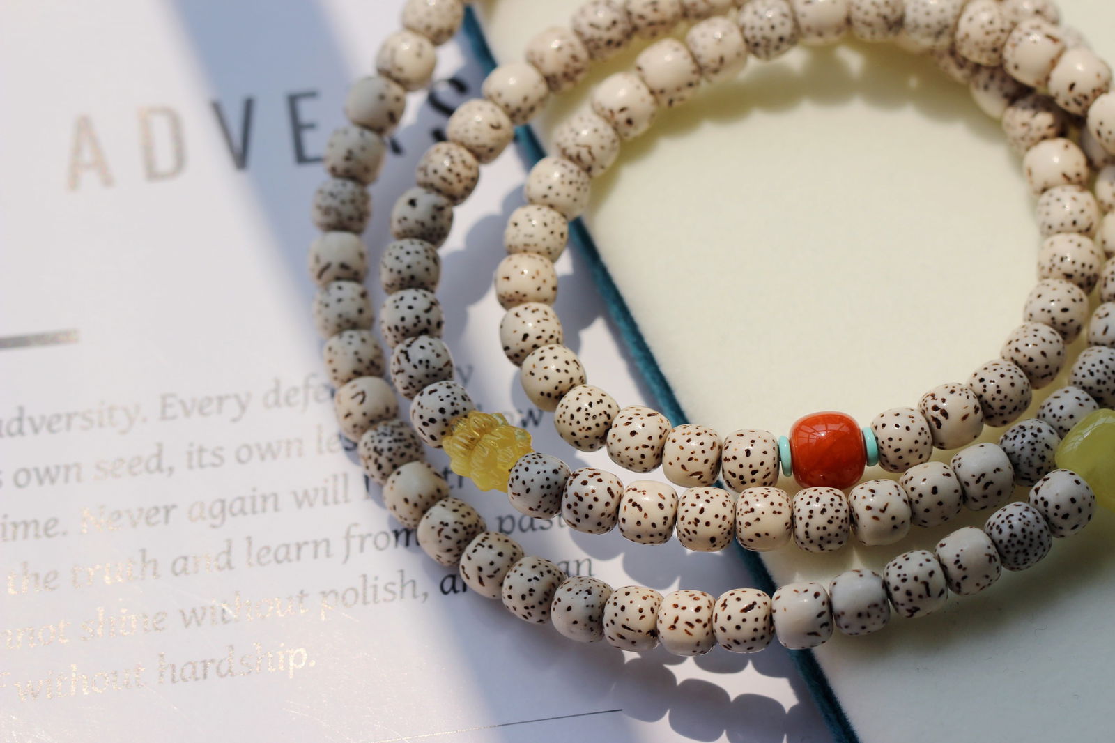 108-bead Bodhi seed prayer beads, can be used as a bracelet or necklace. - 12