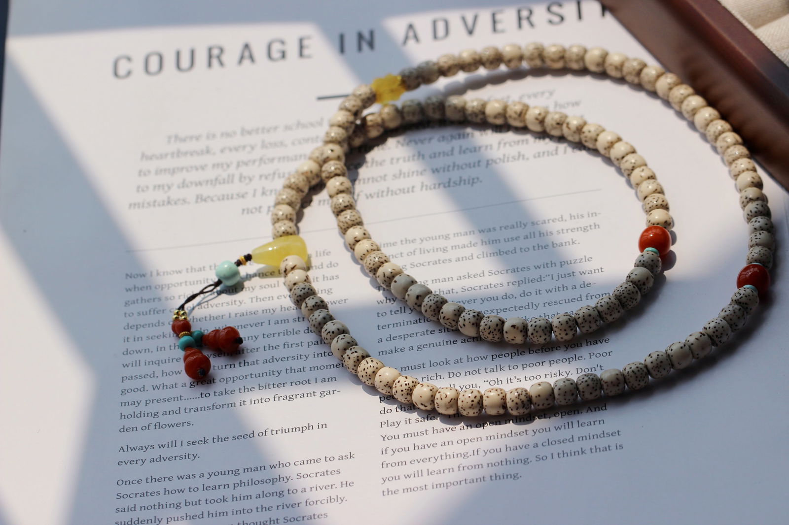 108-bead Bodhi seed prayer beads, can be used as a bracelet or necklace. - 9