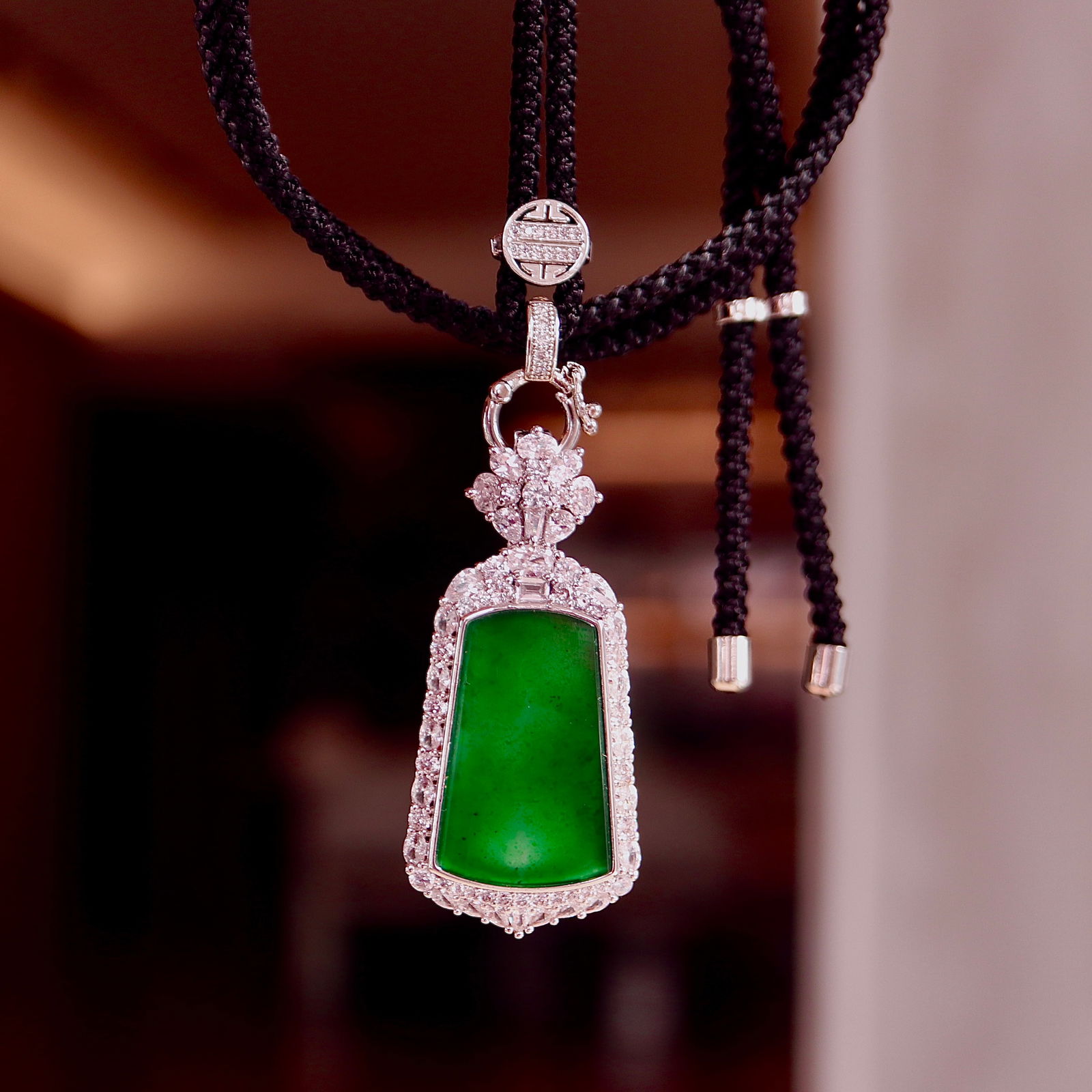 Natural Jadeite Pendant - 4
