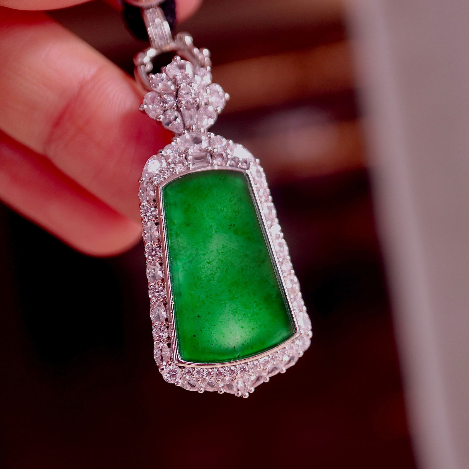 Natural Jadeite Pendant - 5