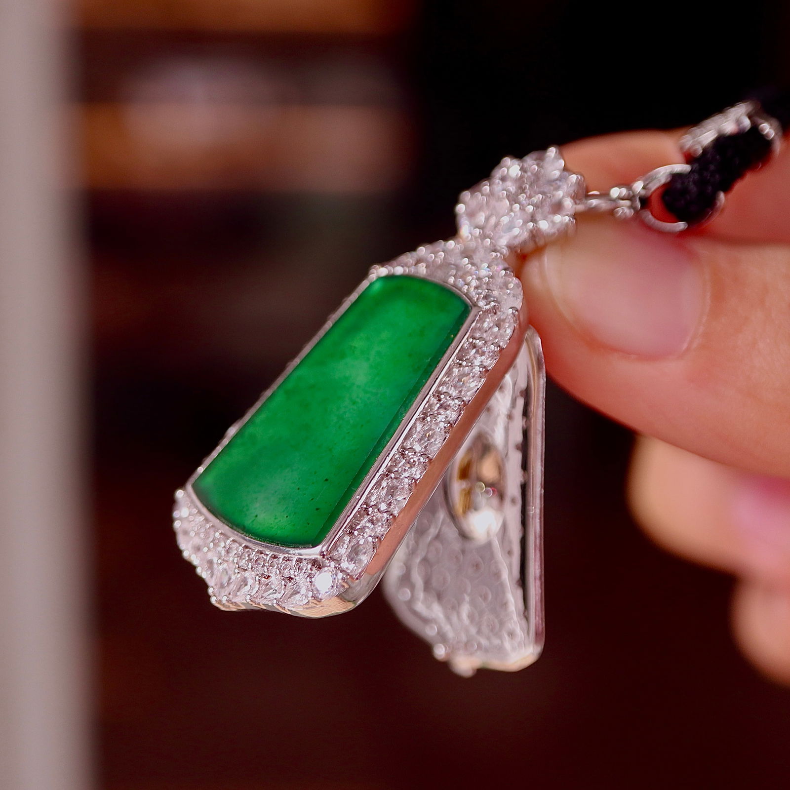 Natural Jadeite Pendant - 6